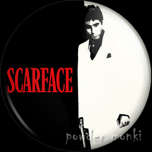 Scarface - Retro Movie Badge/Magnet