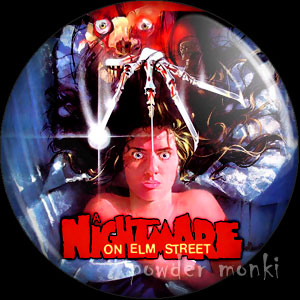 Nightmare On Elm Street - Retro Movie Badge/Magnet