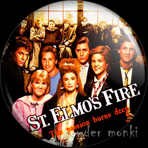 St Elmo's Fire - Retro Movie Badge/Magnet