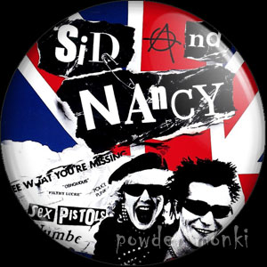 Sid and Nancy - Retro Movie Badge/Magnet