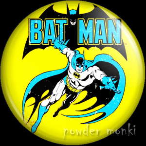 Bat-Man - Retro Comic Badge/Magnet
