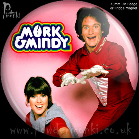 Mork & Mindy - Retro Cult TV Badge/Magnet